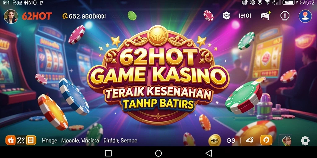 Tampilan utama 62HOT menunjukkan gameplay Kasino yang dinamis dan mengasyikkan.