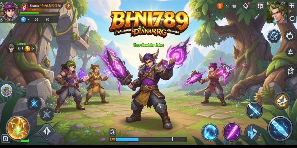 Tampilan gameplay BNI789 dengan aksi RPG seru dan mendebarkan.