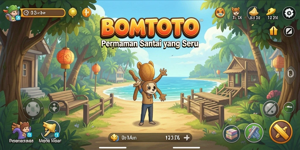 Tampilan gameplay seru di BOMTOTO dengan desain yang menarik.