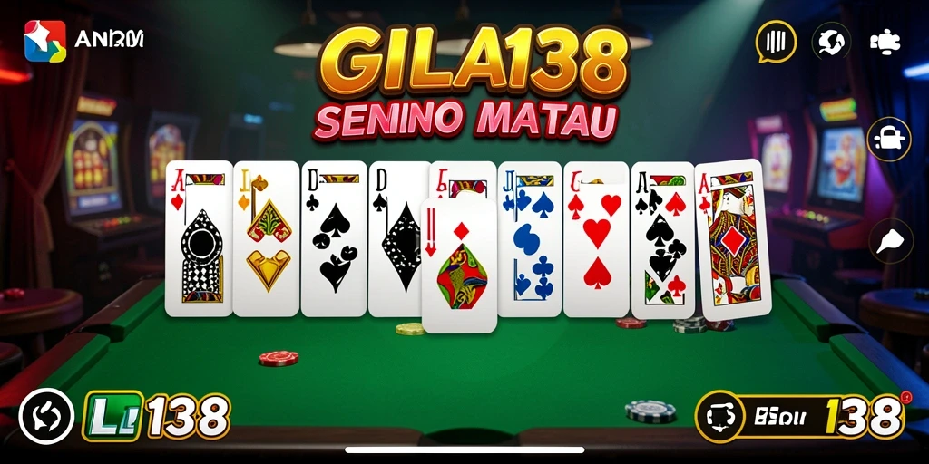Tampilan gameplay seru dari GILA138 dalam permainan Domino.