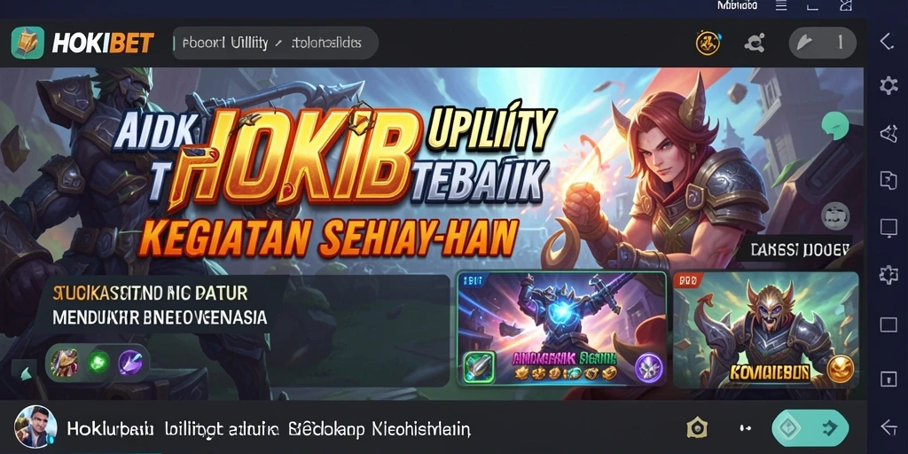 Tangkapan layar HOKIBET dengan antarmuka ramah pengguna.