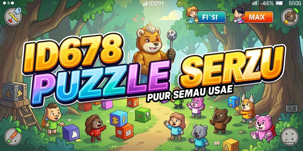 Screenshot utama ID678 menampilkan aksi seru gameplay Puzzle.