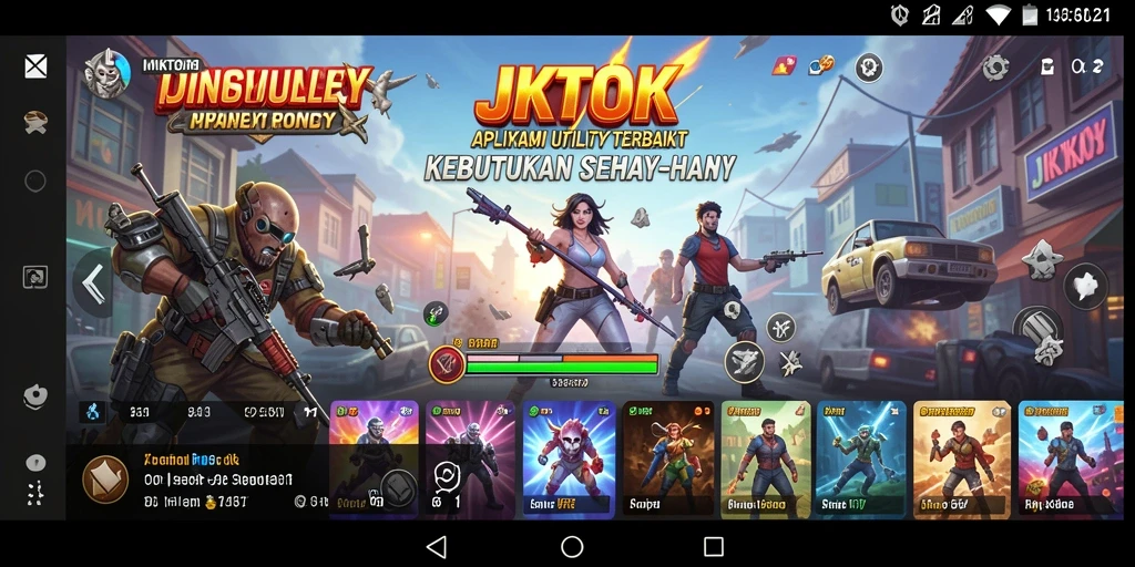 Tampilan antarmuka JKTOK yang modern dan fungsional.