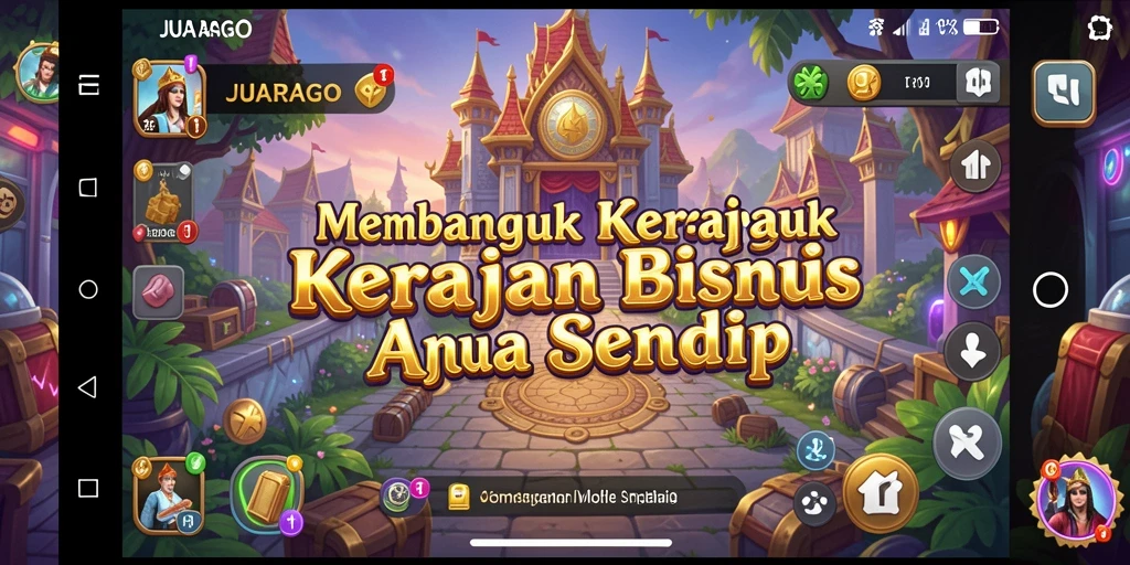 Screenshot JUARAGO menampilkan gameplay Tycoon yang menantang.