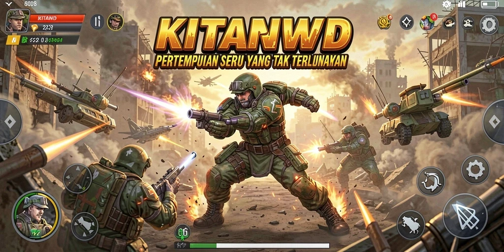 Screenshot gameplay KITAWD dengan aksi pertarungan seru.