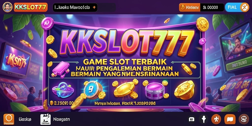 Tampilan gameplay Slot KKSLOT777 yang menarik dan penuh warna.