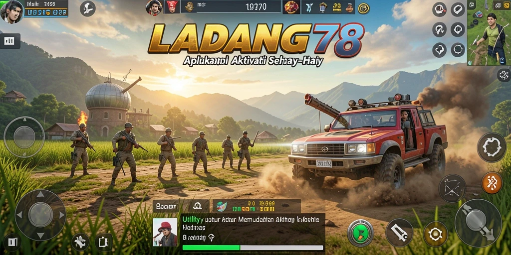 Tampilan utama LADANG78 dengan fitur-fitur Utility yang berguna.