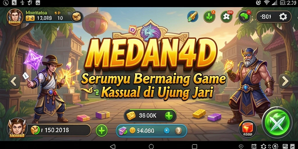 Tampilan gameplay <strong>MEDAN4D</strong> yang menyenangkan dan menghibur pemain.