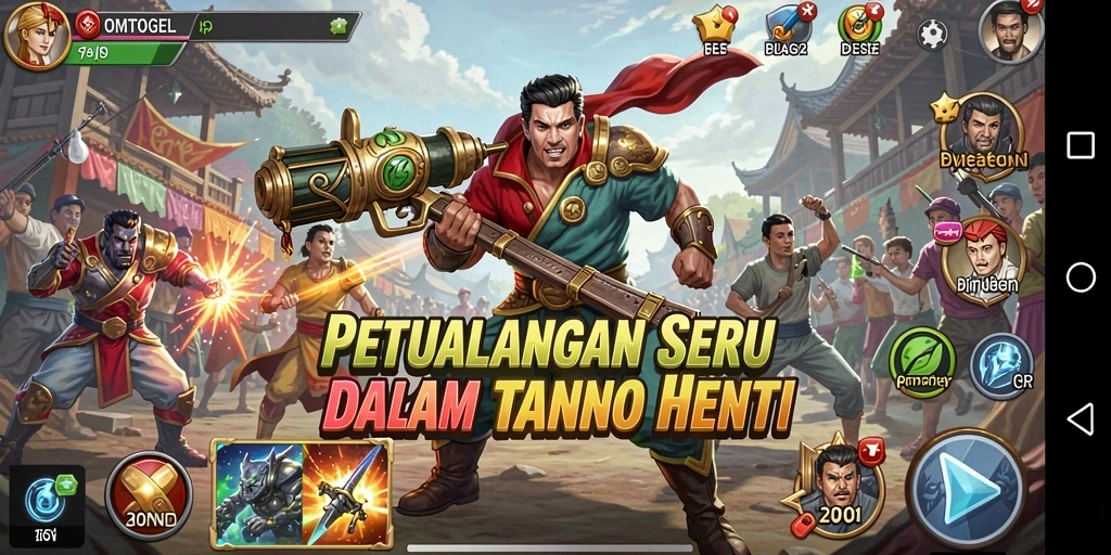 Tampilan gameplay seru dari OMTOGEL yang penuh aksi.