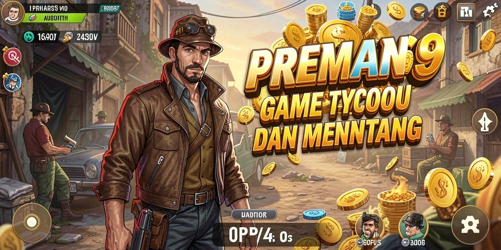 Screenshot menunjukkan gameplay seru dalam membangun kekuasaan sebagai tycoon.