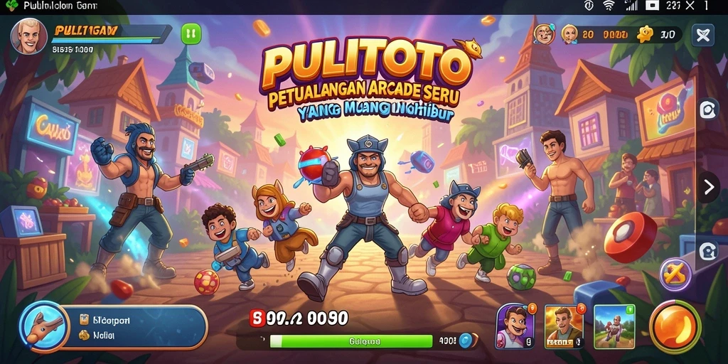 Tangkapan layar PULITOTO menampilkan aksi seru gameplay Arcade.