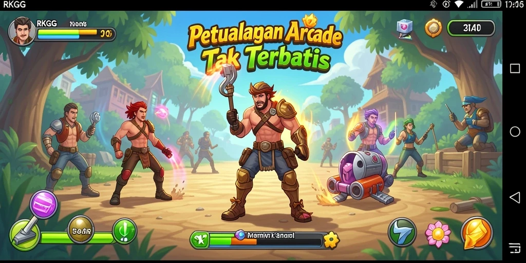Screenshot RKGG menampilkan aksi gameplay seru dan penuh warna.