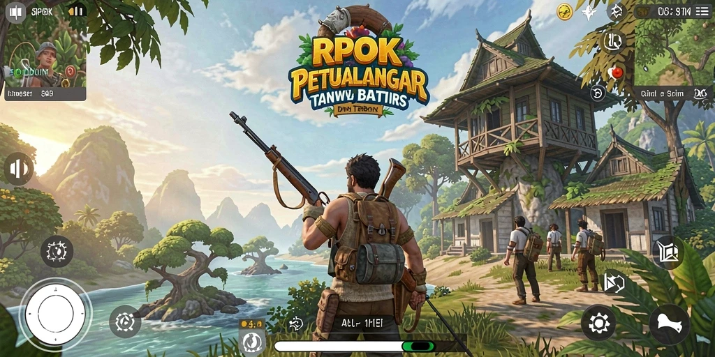 Tampilan gameplay RPOK dengan dunia terbuka yang luas dan detail.