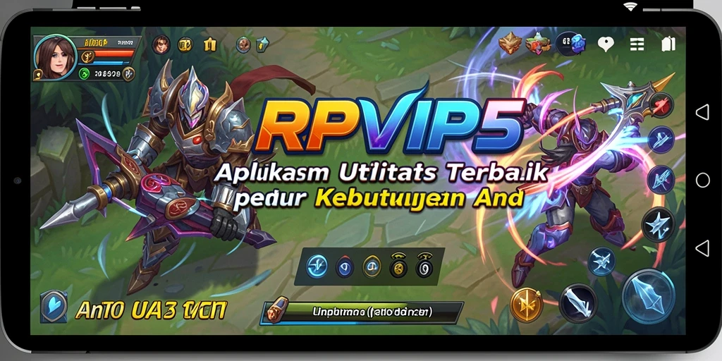 Screenshot utama RPVIP5 menampilkan antarmuka aplikasi yang sederhana dan efektif.