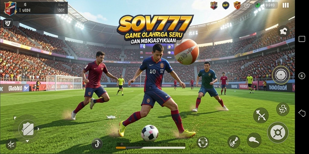 Tampilan gameplay seru dalam permainan olahraga SOV777.