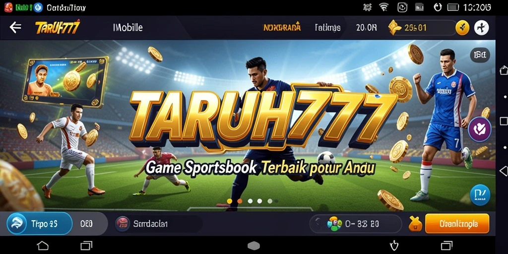 Screenshot gameplay TARUH777 menampilkan berbagai pilihan taruhan olahraga.