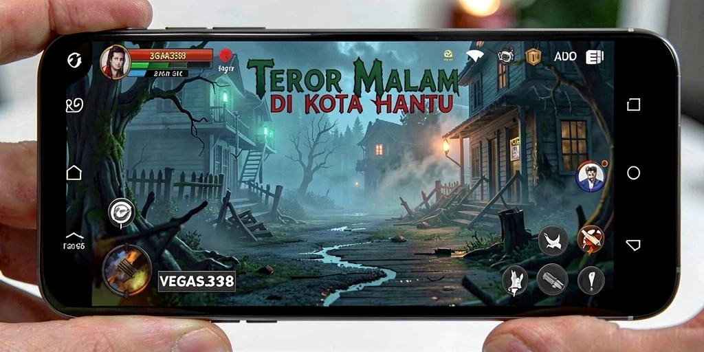 Tampilan gameplay mencekam di dunia horor VEGAS338.