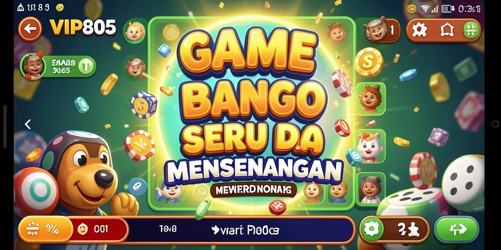 Tampilan seru gameplay Bingo di VIP805.