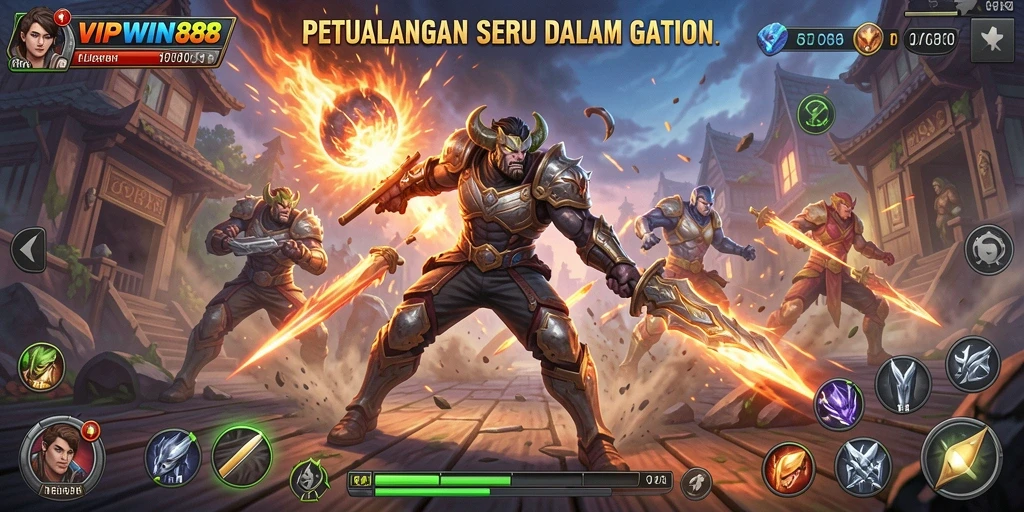 Gambaran gameplay seru dan mendebarkan dalam VIPWIN88.