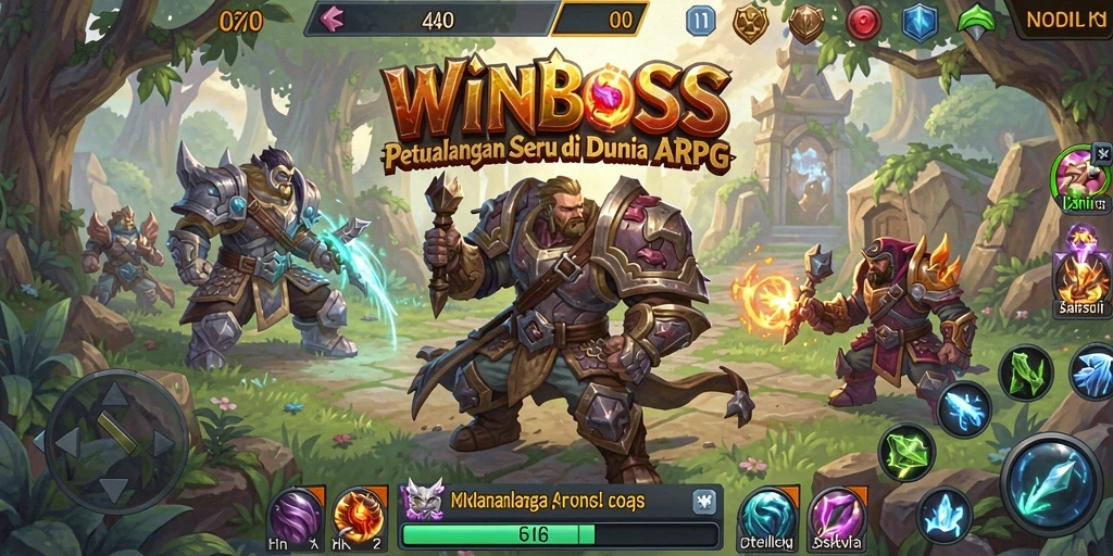 Gameplay menarik dengan aksi bertempur seru di WINBOSS.